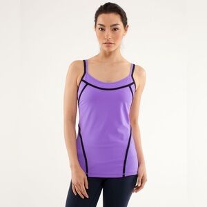 Lululemon Ignite Tank Power Purple / Black Size 4